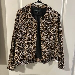 Harve Benard Leopard Print Jacket